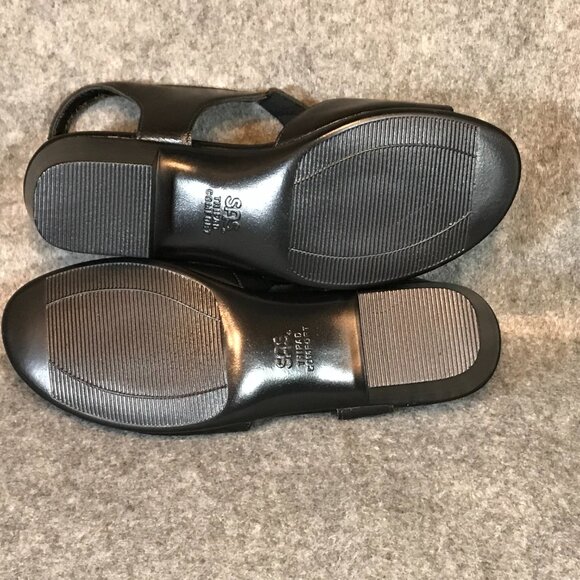 SAS Women's Suntimer Tripad Comfort Open Black Toe Leather Sandals - Picture 11 of 11